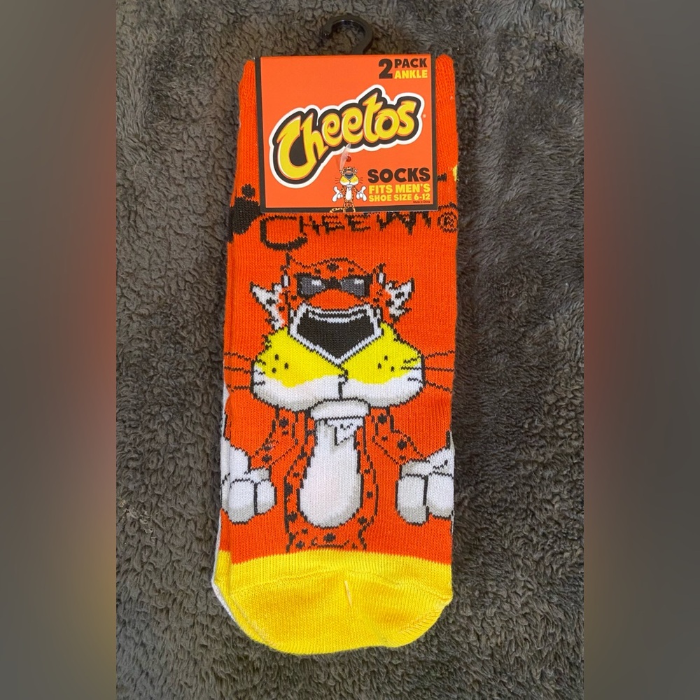 NEW! NWT CHEETO NOVELTY SOCK